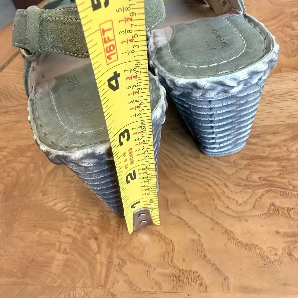 Josef Seibel Green Espadrille Slingback Shoes